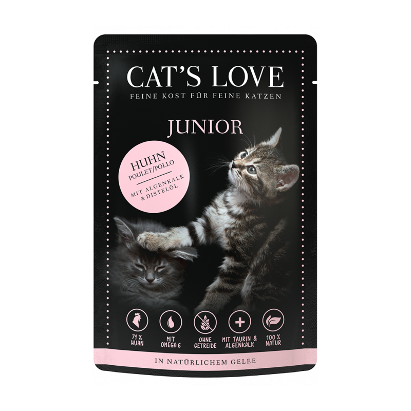 cat's love umido di pollo per cuccioli gatto