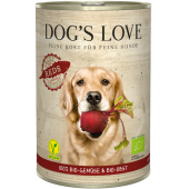 dog's love bio red umido di verdure e frutta vegetale biologico cane