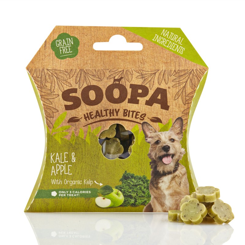 soopa bocconcini mela e  verza per cani snack raw cane