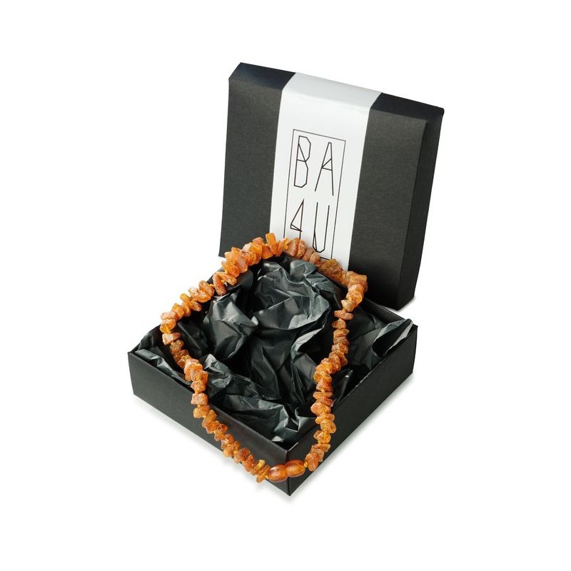 COLLARE IN AMBRA BALTICA GREZZA PER CANE GATTO