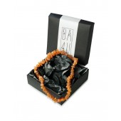 COLLARE IN AMBRA BALTICA GREZZA PER CANE GATTO