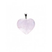 Rose Quartz heart pendant