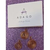 Adago Ciondoli Spirale in Rame